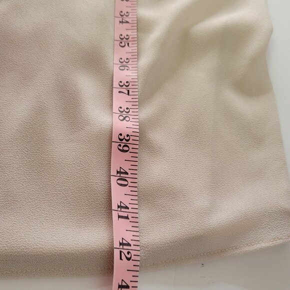 Vintage Ursula of Switzerland Women Dress Sz 16 Cream Layered w/ Open Blouse Set - Picture 15 of 16